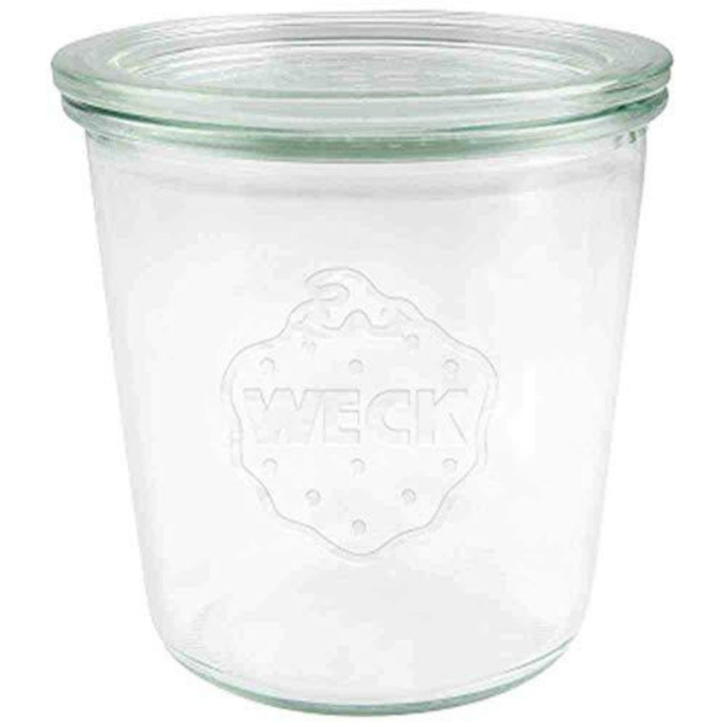 Weck Glass Jar with Glass Lid 580ml ~ 742