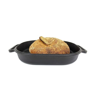 Brunswick Bakers Pre-Seasoned Cast Iron Bread Baking Pan