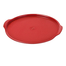 Load image into Gallery viewer, Emile Henry Ridged Pizza Stone Red 35cm
