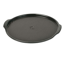 Load image into Gallery viewer, Emile Henry Ridged Pizza Stone Charcoal 35cm
