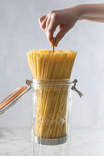 Load image into Gallery viewer, Kilner Storage Jar Facetted with Clip Top Lid Spaghetti
