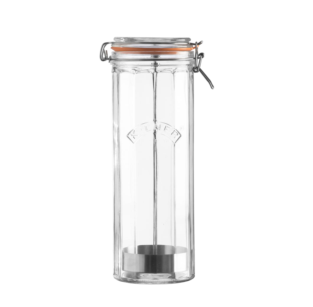 Kilner Storage Jar Facetted with Clip Top Lid Spaghetti
