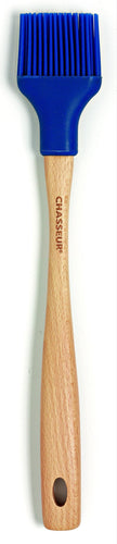 Basting Brush Blue Silicone with Wooden Handle