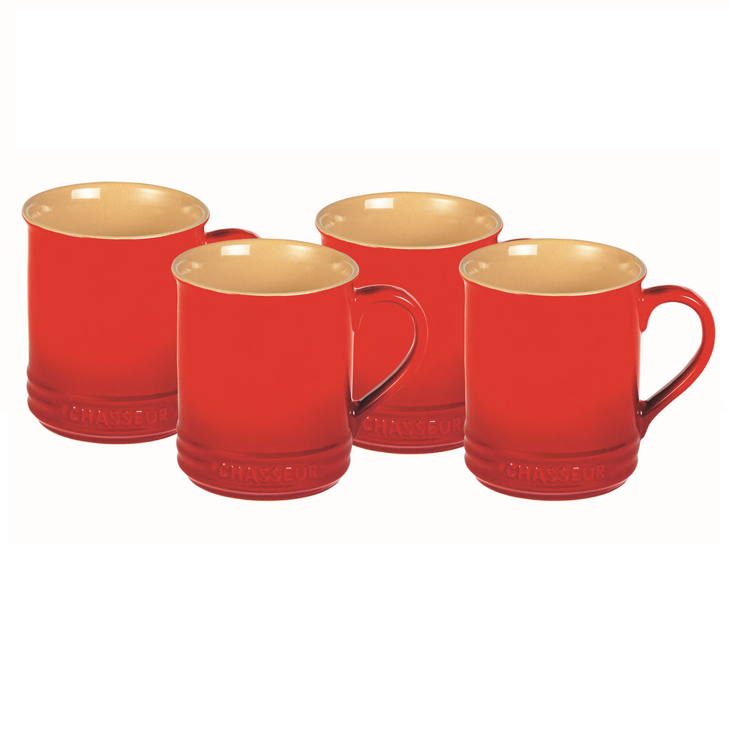 Chasseur Red Mugs Set of 4