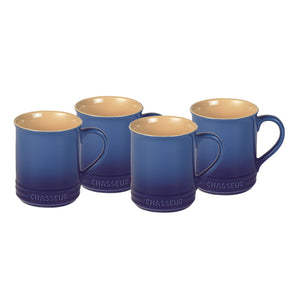 Chasseur Blue Mugs Set of 4