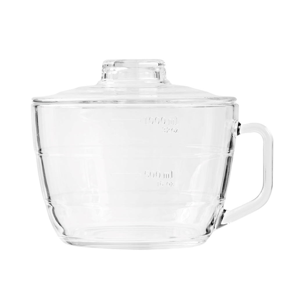 Glasslock Glass Mixing Jug with Lid 1 litre