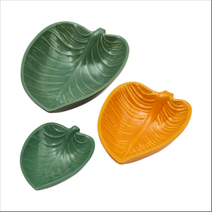 Mason Cash In the Forest Leaf Set of 3 Dishes