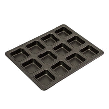 Load image into Gallery viewer, Bakemaster Non-Stick 12 cup Square Brownie Pan
