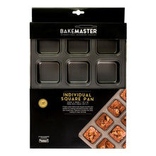 Load image into Gallery viewer, Bakemaster Non-Stick 12 cup Square Brownie Pan
