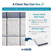 Load image into Gallery viewer, E-Cloth Classic Check Tea Towel - Blue
