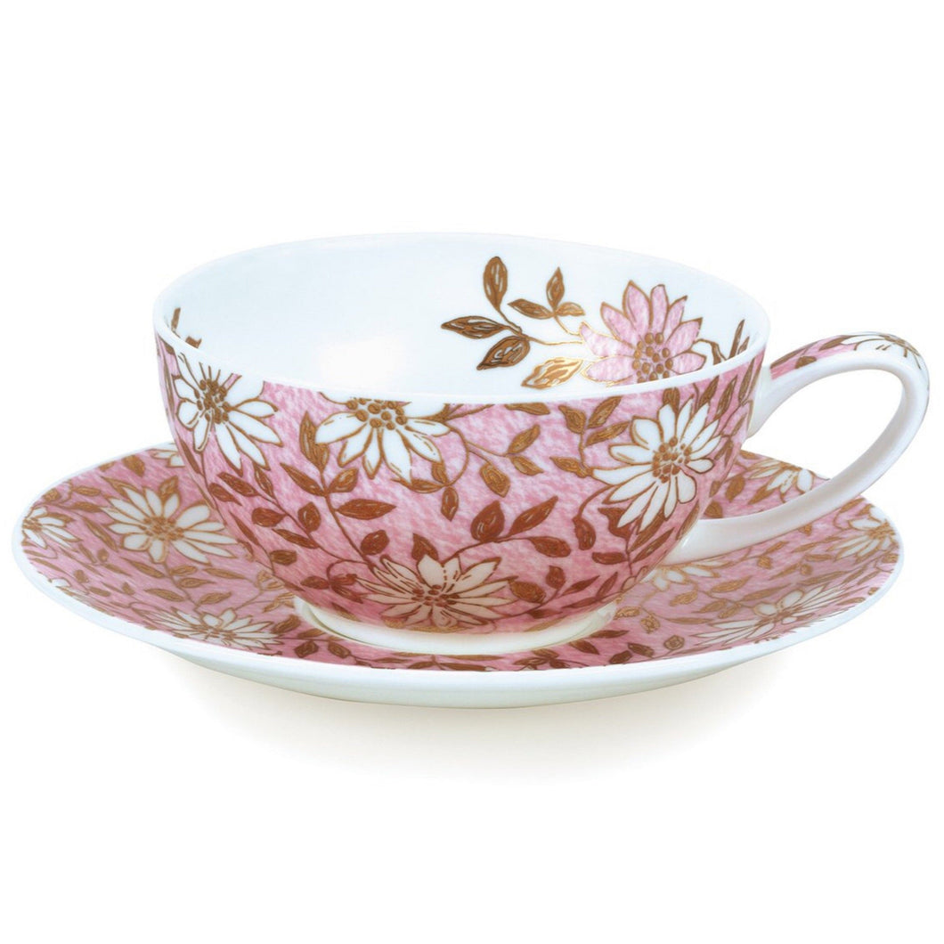 Dunoon Tea for One Cup & Saucer Nuovo Pink