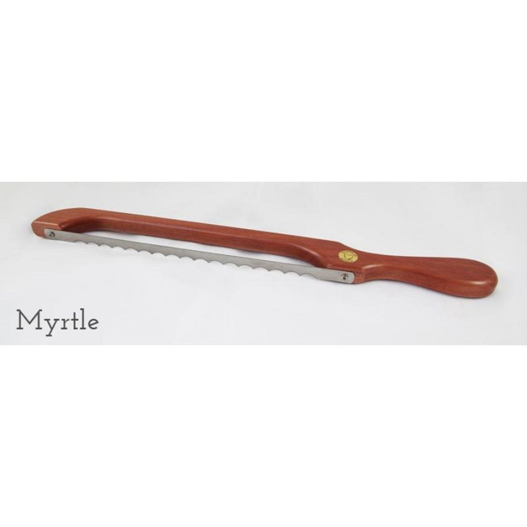 Handmade Bread Saw / Knife - Myrtle  Left & Right Handed Available