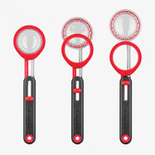 Load image into Gallery viewer, Dreamfarm Levoop - adjustable levelling measuring scoop - Red &amp; Clear
