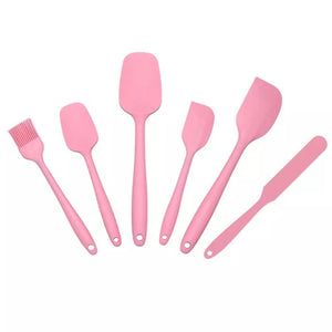 Pink Silicone Utensil Set of 6