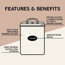 Load image into Gallery viewer, Typhoon Living Cream Compost Bin 2.5L
