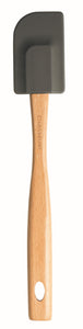 Chasseur Caviar Black Silicone Spatula with Wooden Handle