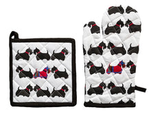 Load image into Gallery viewer, AllGifts Scottie Dogs Oven Glove &amp; Pot Holder
