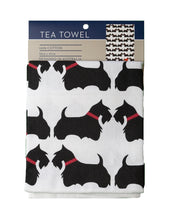 Load image into Gallery viewer, AllGifts Scottie Dogs Tea Towel
