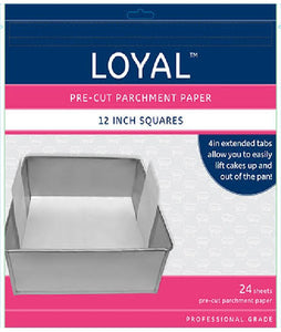 Loyal Pre-Cut Paper with Tabs Square 30cm x 24 Sheets